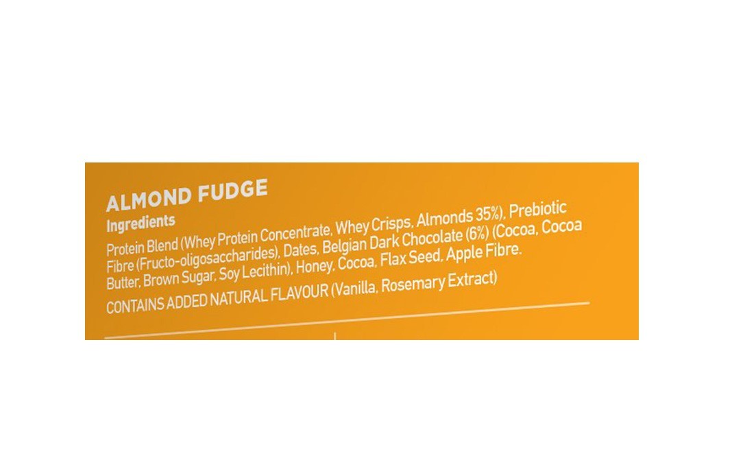 Yoga Bar 20G Protein Bar, Almond Fudge   Pack  60 grams